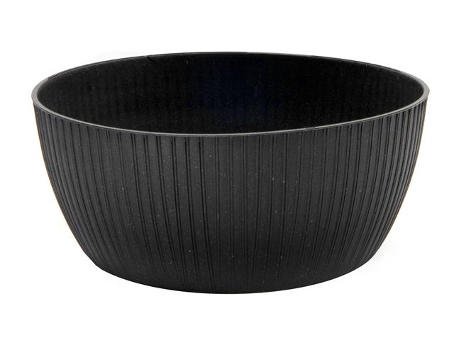12.6" LUCCA ROUND PLANTER (ECO-FRIENDLY) (CHARCOAL)